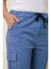 Curvy Lady Cargobroek blauw
