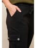Curvy Lady Cargohose in Schwarz