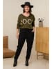 Curvy Lady Cargohose in Schwarz
