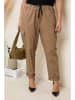Curvy Lady Cargohose in Taupe