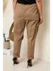 Curvy Lady Cargohose in Taupe