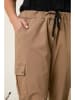 Curvy Lady Cargohose in Taupe