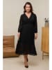 Curvy Lady Plisséjurk zwart
