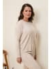 Curvy Lady Pullover in Beige