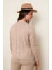 Curvy Lady Pullover in Hellbraun