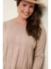 Curvy Lady Pullover in Hellbraun