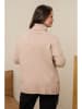 Curvy Lady Rollkragenpullover in Hellbraun