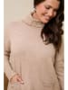 Curvy Lady Rollkragenpullover in Hellbraun