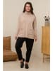 Curvy Lady Rollkragenpullover in Hellbraun