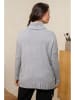 Curvy Lady Rollkragenpullover in Grau