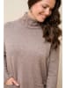 Curvy Lady Rollkragenpullover in Taupe