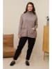 Curvy Lady Rollkragenpullover in Taupe