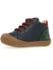 Naturino Leder-Sneakers "Romy" in Dunkelgrün/ Dunkelblau/ Rot