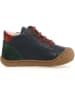 Naturino Leder-Sneakers "Romy" in Dunkelgrün/ Dunkelblau/ Rot