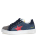Naturino Leder-Sneakers "Pinn" in Dunkelblau/ Grau