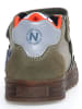 Naturino Leren sneakers "Ariton" kaki/oranje