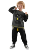 Denokids 2-delige outfit "Rawr Comics" zwart/antraciet