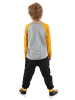 Denokids 2-delige outfit "Play Allday" zwart/grijs