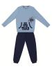 Denokids 2-delige outfit "Monster Truck" blauw