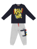 Denokids 2tlg. Outfit "Rawr" in Dunkelblau/ Grau