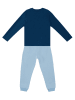 Denokids 2-delige outfit "Monster" blauw