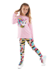Denokids 2tlg. Outfit "Little Bee" in Rosa/ Bunt