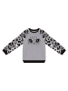 Denokids Bluza "Plush Leopard" w kolorze szarym