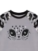 Denokids Bluza "Plush Leopard" w kolorze szarym