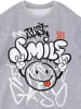 Denokids Sweatshirt "Just Smile" in Grau