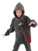 Denokids Bluza "Checked Dino" w kolorze antracytowym