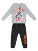 Denokids 2tlg. Outfit "I Win" in Grau/ Schwarz