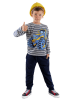 Denokids 2-częściowy zestaw "Tractor" w kolorze granatowo-szarym