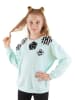 Denokids Bluza "Flowers" w kolorze turkusowym