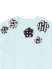 Denokids Bluza "Flowers" w kolorze turkusowym