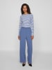 Vila Longsleeve "Thessa" in Blau/ Weiß