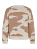 Vila Pullover "Jemma" in Camel/ Creme