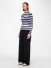 Pieces Longsleeve "Crista" in Blau/ Weiß
