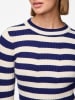 Pieces Longsleeve "Crista" in Blau/ Weiß