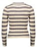 Pieces Sweter "Crista" w kolorze kremowo-szarym