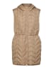 Pieces Steppweste "Jasmin" in Taupe