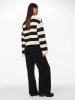 Pieces Cardigan "Nalini" in Creme/ Schwarz