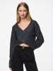 Pieces Sweter "Nanu" w kolorze antracytowym