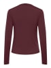 Pieces Longsleeve "Madison" in Bordeaux