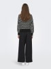 JDY Pullover "Rita" in Schwarz/ Weiß