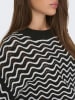 JDY Pullover "Rita" in Schwarz/ Weiß