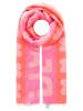 Zwillingsherz Sjaal "Happiness" roze/ oranje - (L)180 x (B)70 cm
