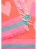Zwillingsherz Sjaal "Happiness" roze/ oranje - (L)180 x (B)70 cm