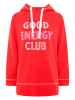 Zwillingsherz Hoodie "Good Energy Club" in Rot