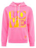 Zwillingsherz Hoodie "Print Love" in Pink