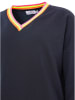 Zwillingsherz Sweatshirt "Uni Neon Kante" in Dunkelblau